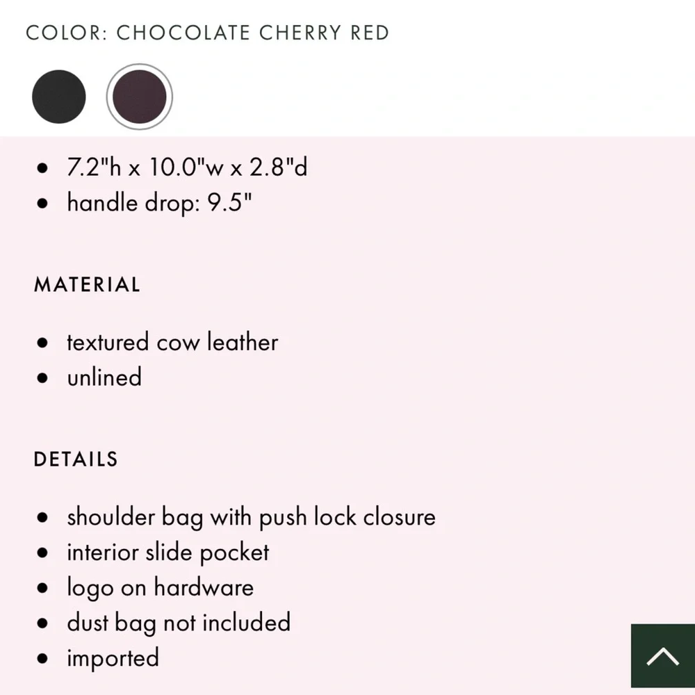 KATE SPADE Neve Convertible Flap Shoulder Bag chocolate cherry red & Olive green